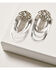 Image #2 - Wonderwest Women's Silver Jeweled Loop Earrings, Silver, hi-res