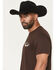 Image #3 - Moonshine Spirit&reg; Men's Tequila Bandito Short Sleeve Graphic T-Shirt, Dark Brown, hi-res
