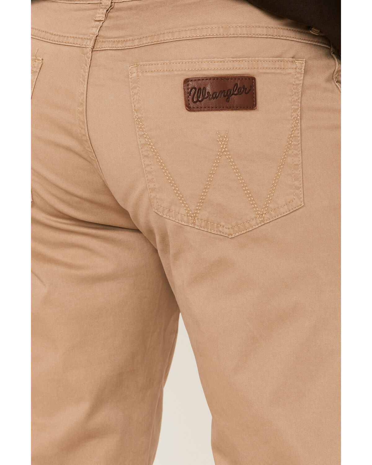Image #5 - Wrangler Retro Men's Slim Stretch Straight Jeans, Light Brown, hi-res