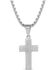 Image #2 - Montana Silversmiths Men's Barbed Wire Cross Necklace, Silver, hi-res