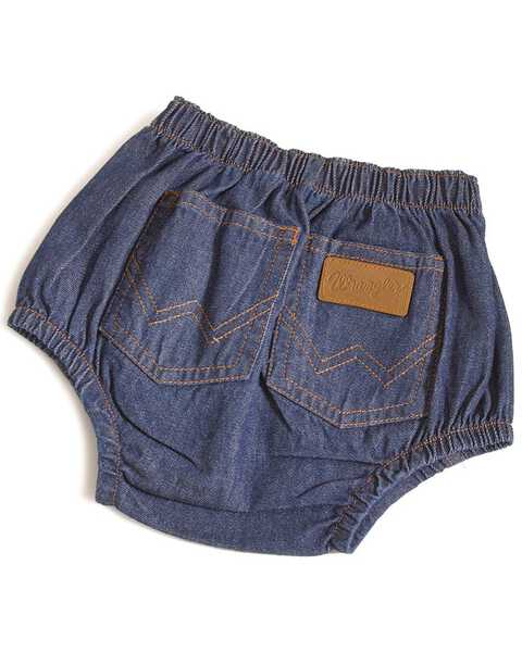 Image #1 - Wrangler Infant Diaper Cover Jeans, Indigo, hi-res