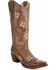 Image #1 - Circle G Women's Floral Embroidered Western Boots, Brown, hi-res
