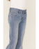 Image #2 - Rock & Roll Denim Girls' Striped Medium Wash Trouser Bootcut Jeans, Medium Wash, hi-res