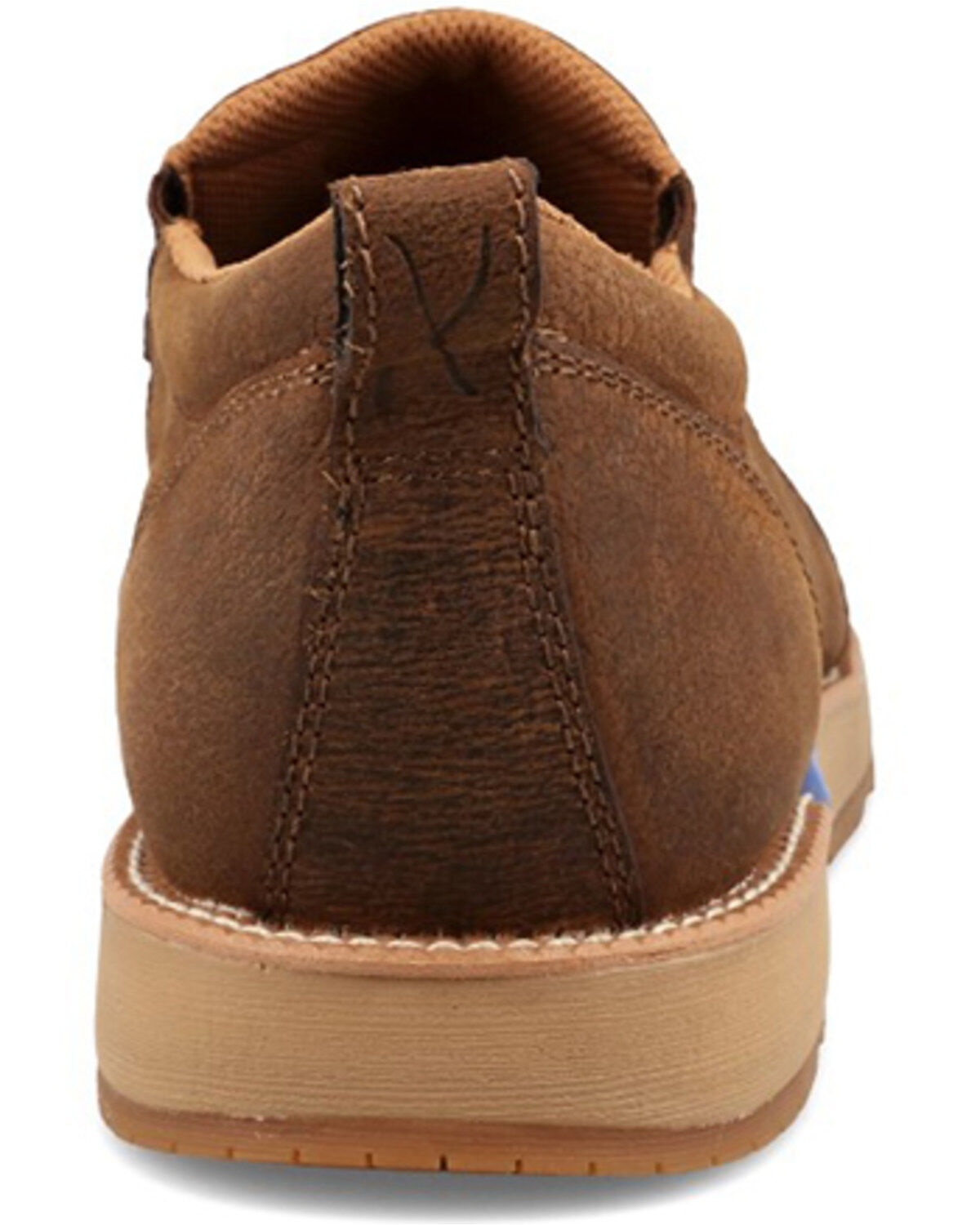 Image #5 - Twisted X Men's CellStretch&reg; Wedge Sole Slip-On Casual Shoes - Moc Toe, Brown, hi-res