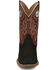 Image #4 - Justin Men's Big News Western Boots - Broad Square Toe , Black, hi-res