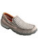 Image #1 - Twisted X Men's Woven Driving Moccasin Shoes - Moc Toe, Grey, hi-res