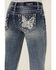 Image #4 - Grace in LA Girls' Medium Wash Butterfly Pocket Bootcut Stretch Denim Jeans, Medium Wash, hi-res