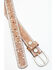 Image #2 - Shyanne Girls' Starry Night Vintage Studded Leather Belt, Brown, hi-res