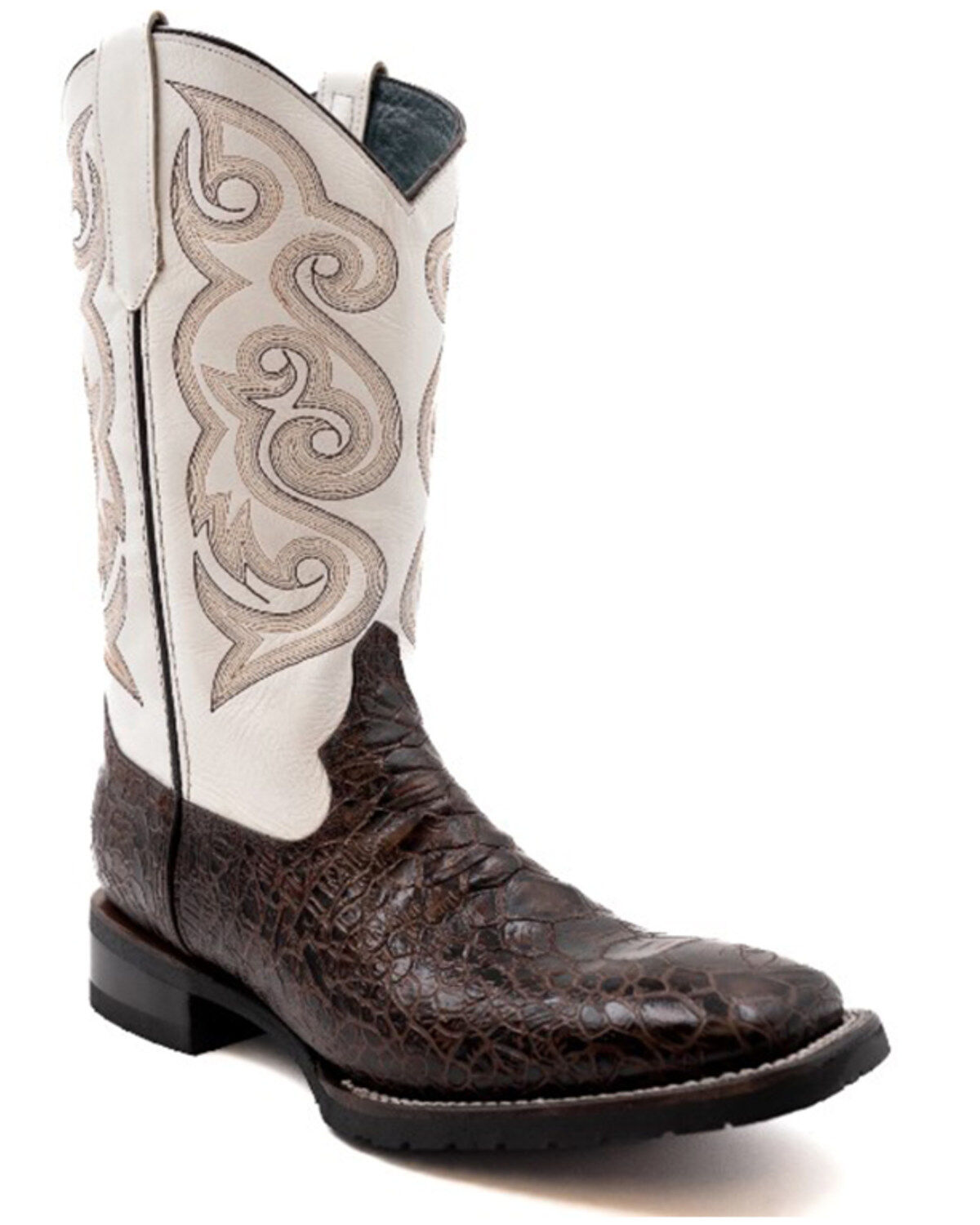 Image #1 - Ferrini Men's Kai Performance Western Boots - Broad Square Toe, Chocolate, hi-res