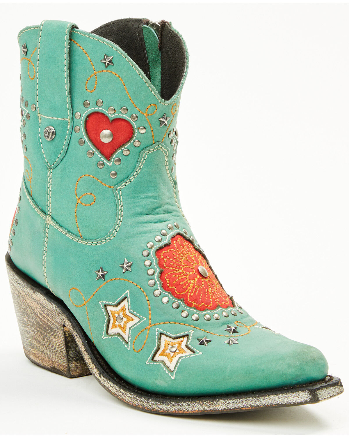 Liberty Black Women's Vegas Turquesa Booties - Snip Toe, Turquoise, hi-res
