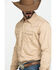 Image #4 - Wrangler Retro Men's Solid Long Sleeve Snap Western Shirt, Tan, hi-res