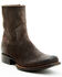 Image #1 - Moonshine Spirit Men's 8" Pancho Roughout Zipper Western Boots - Square Toe, Chocolate, hi-res