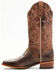 Image #3 - Shyanne Women's Cassidy Spice Combo Leather Western Boots - Square Toe, Brown, hi-res