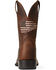 Image #3 - Ariat Men's Cliff Sport All Country Western Performance Boots - Broad Square Toe, Brown, hi-res