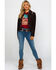 Image #6 - Scully Women's Boar Suede Beaded Fringe Jacket, Brown, hi-res