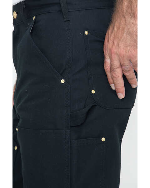 Image #5 - Carhartt Double Duck Loose Fit Khaki Work Jeans, Black, hi-res