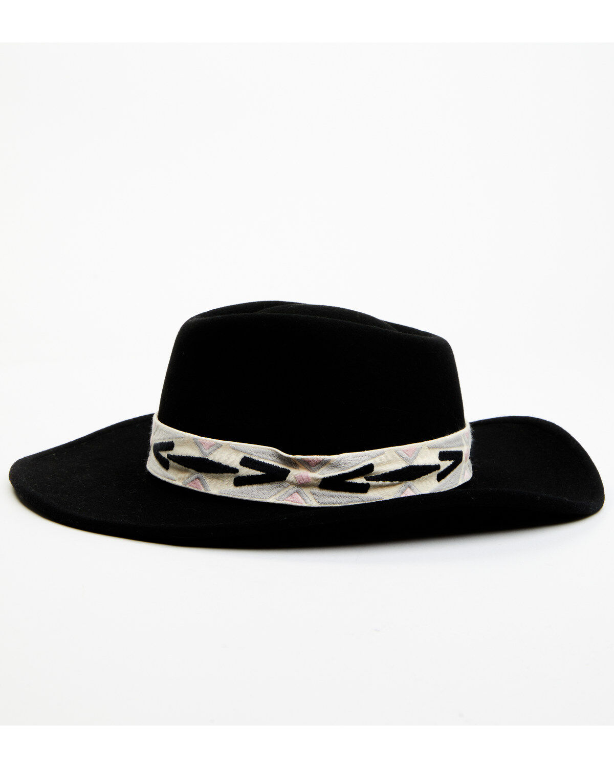 Image #3 - Nikki Beach Women's New Moon Wool Fashion Hat, Black, hi-res