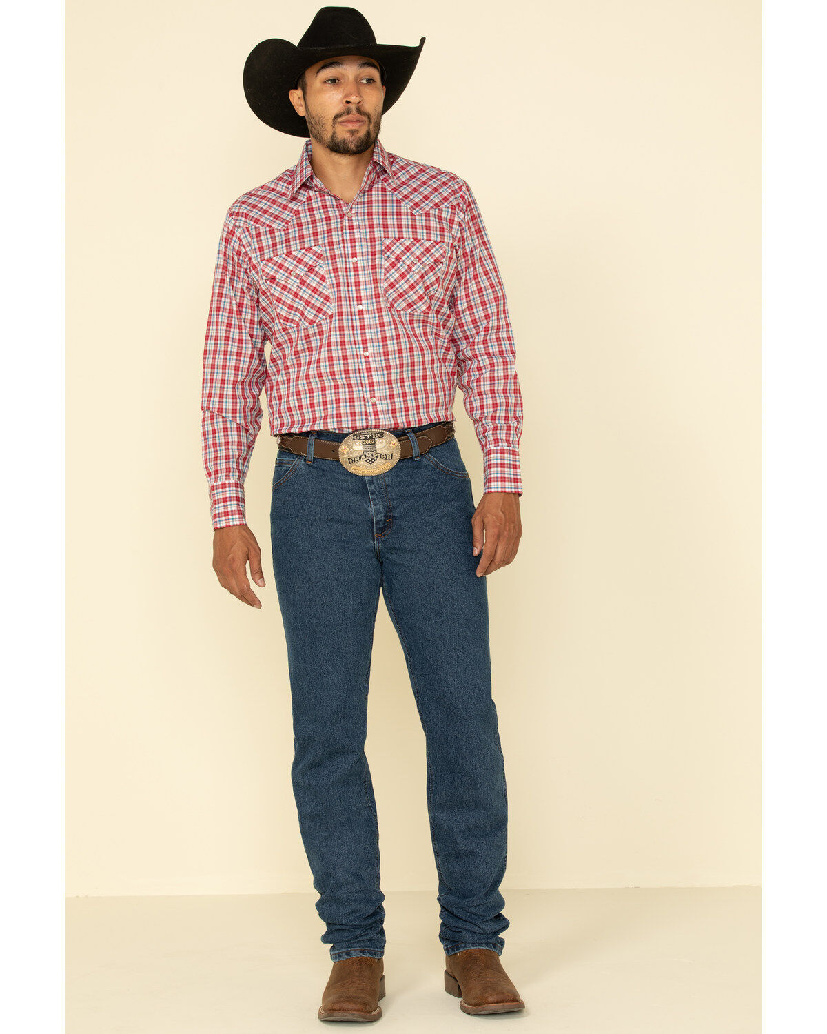 Wrangler Men's Premium Performance Advanced Comfort Jeans, Med Stone, hi-res