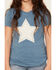 Image #3 - Rock & Roll Denim Girls' Star Short Sleeve Graphic Tee, Blue, hi-res