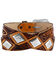 Image #2 - Tony Lama Men's Diamonte Western Belt, Brown, hi-res