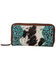 Image #1 - Myra Bag Women's Ridge Morning Glory Duo Tone Wallet , Turquoise, hi-res