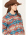 Image #2 - Ariat Women's Southwestern Print R.E.A.L. Shacket - Plus Size, Rust Copper, hi-res