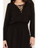 Image #3 - Idyllwind Women's Aimee Lace-Up Mini Dress, Black, hi-res