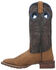 Image #3 - Laredo Men's Isaac Distressed Western Boots - Broad Square Toe, Distressed Brown, hi-res