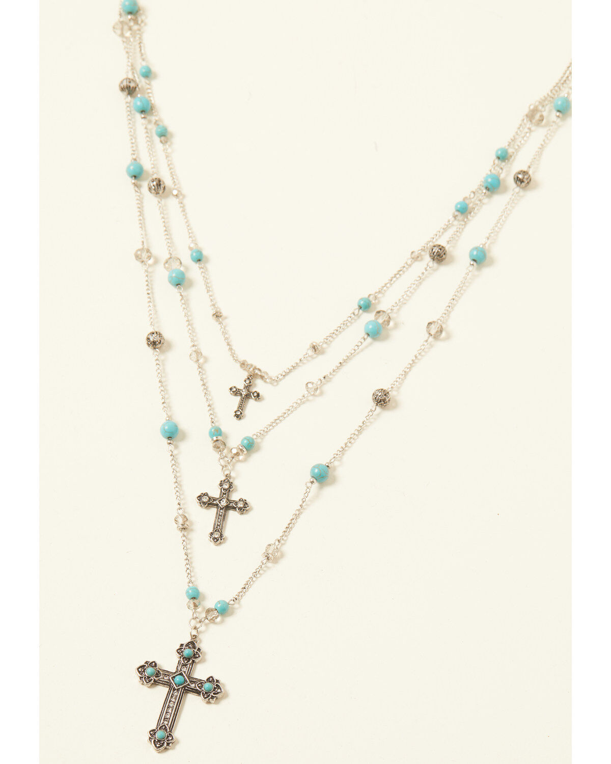 Image #1 - Shyanne Women's Cross Jewelry Set - 2 Piece, Silver, hi-res