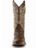 Image #7 - Ferrini Men's Ostrich Patch Exotic Western Boots, Chocolate, hi-res