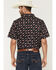 Image #4 - Cody James Men's Stars & Flags Short Sleeve Button-Down Stretch Western Shirt, Black, hi-res