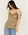 Image #1 - Wild Moss Women's Embroidered Cami, Sage, hi-res