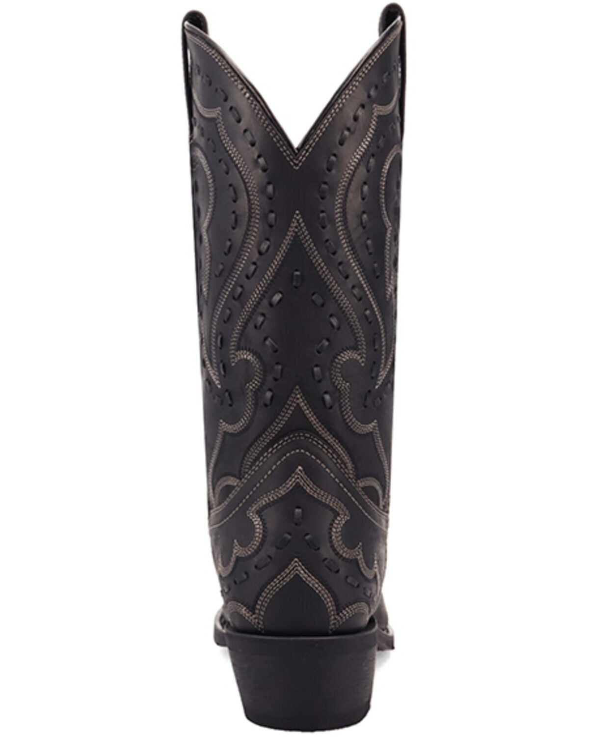 Image #5 - Laredo Men's Squire Stitched Western Boots - Snip Toe, Black, hi-res