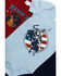 Image #4 - Cody James Infant Boys' Americana Rodeo Horse Onesie Set - 3-Piece, Multi, hi-res