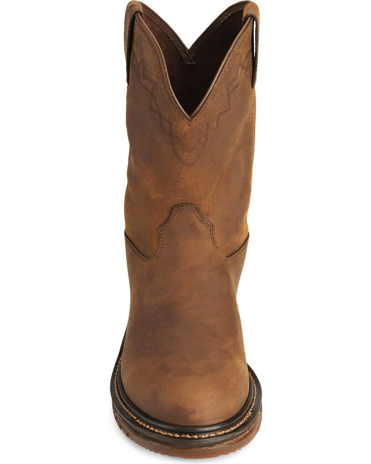 Image #4 - Rocky Men's 10" Original Ride Roper Performance Western Boots - Round Toe, Tan, hi-res