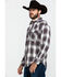 Image #3 - Resistol Men's Brazos Ombre Large Plaid Long Sleeve Western Shirt, Lt Brown, hi-res