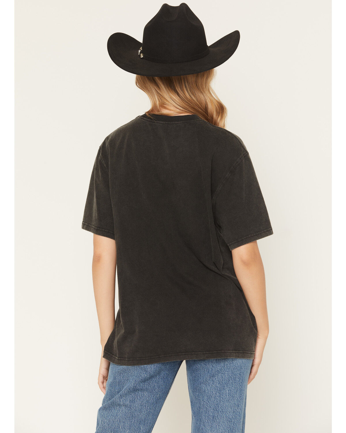 Image #4 - People of Leisure Women's Riley Green Guitar Oversized Short Sleeve Graphic Tee, Black, hi-res
