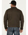 Image #4 - Brothers and Sons Men's Chambers Trucker Water Repellent Snap Zip Jacket, Dark Brown, hi-res