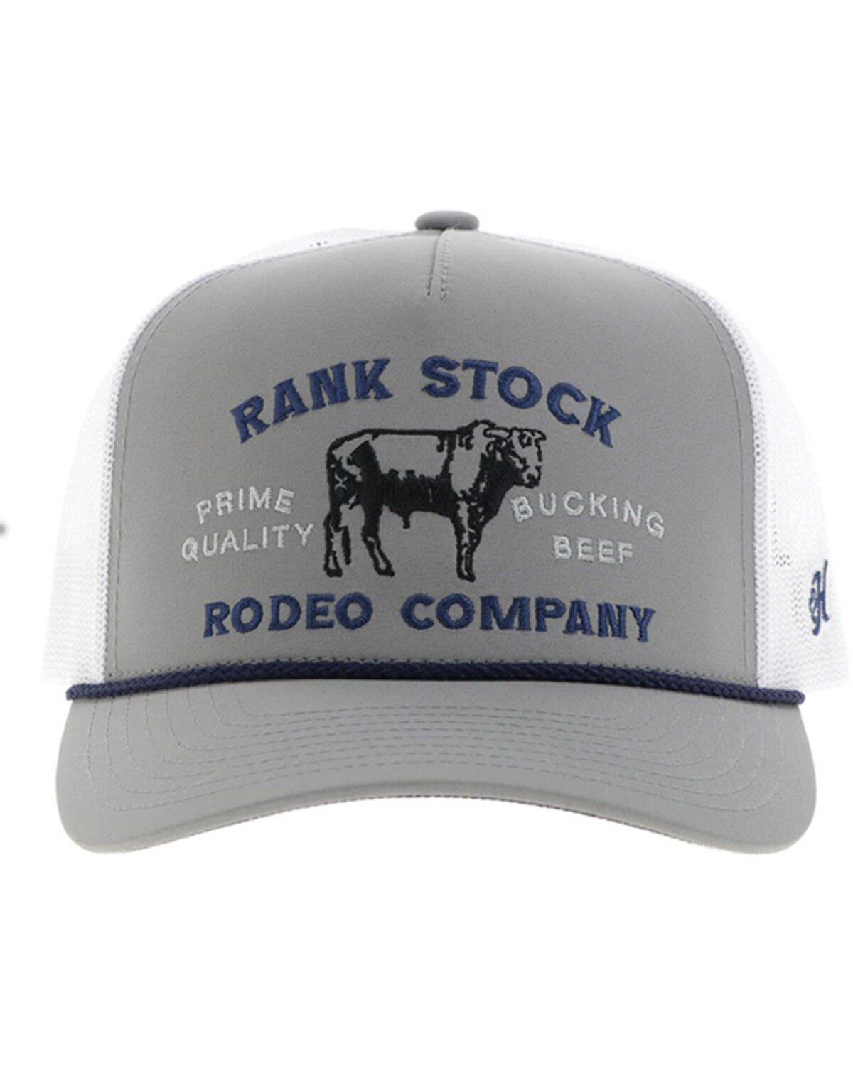 Image #3 - Hooey Men's Rank Stock Trucker Cap, Grey, hi-res