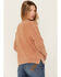 Image #4 - Cleo + Wolf Women's Clark Acid Wash Cable Knit Sweater, Caramel, hi-res