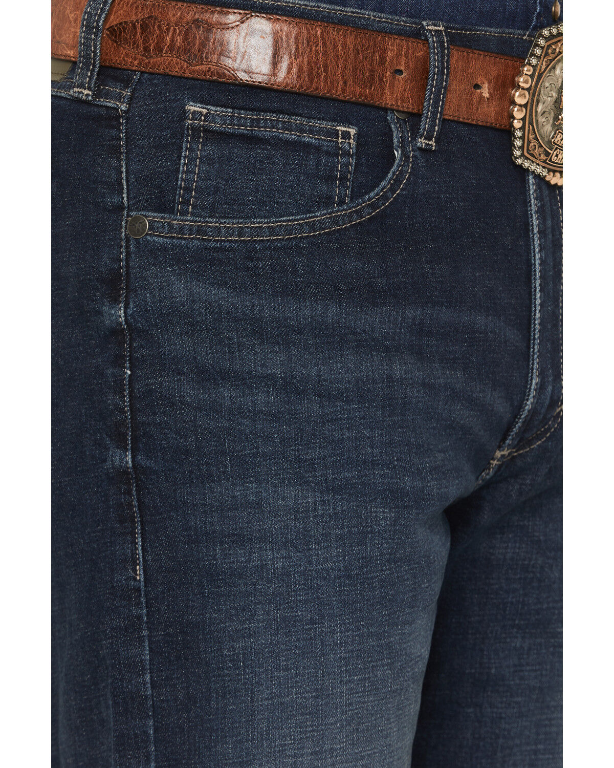 Image #2 - Wrangler 20X Men's 33MWX Emsley Dark Wash Extreme Relaxed Straight Stretch Denim Jeans, Dark Wash, hi-res