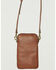 Image #3 - Shyanne Women's Studded Tooled Crossbody Phone Bag , Brown, hi-res