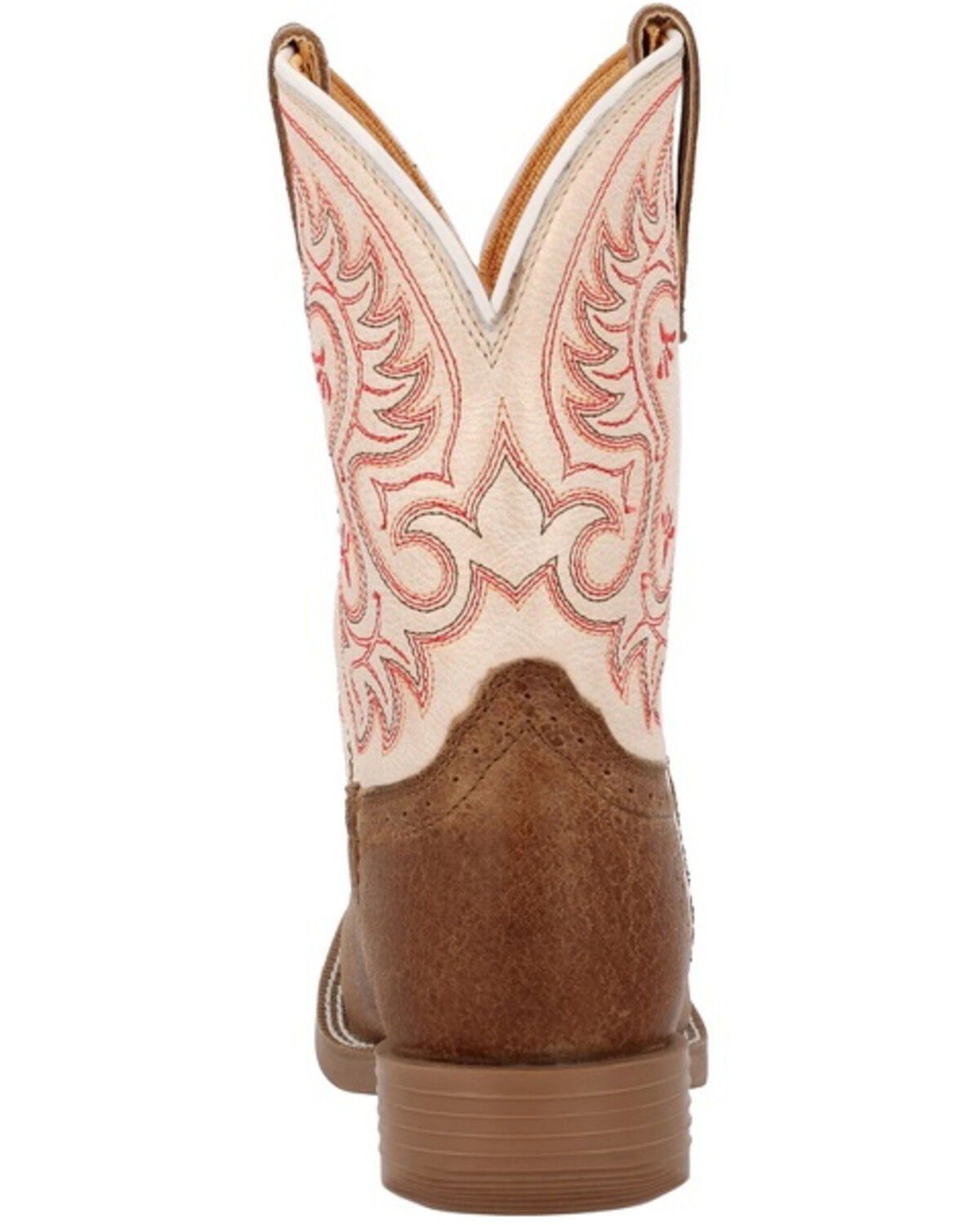 Image #5 - Durango Little Girls' Shyloh Western Boots - Broad Square Toe, Tan, hi-res