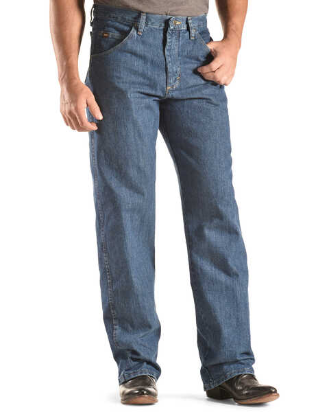 Image #3 - Wrangler 20X Men's Relaxed Fit Jeans, Vintage Blue, hi-res