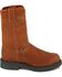 Image #2 - Justin Men's Cargo Brown Pull-On Work Boots - Soft Toe, Bark, hi-res