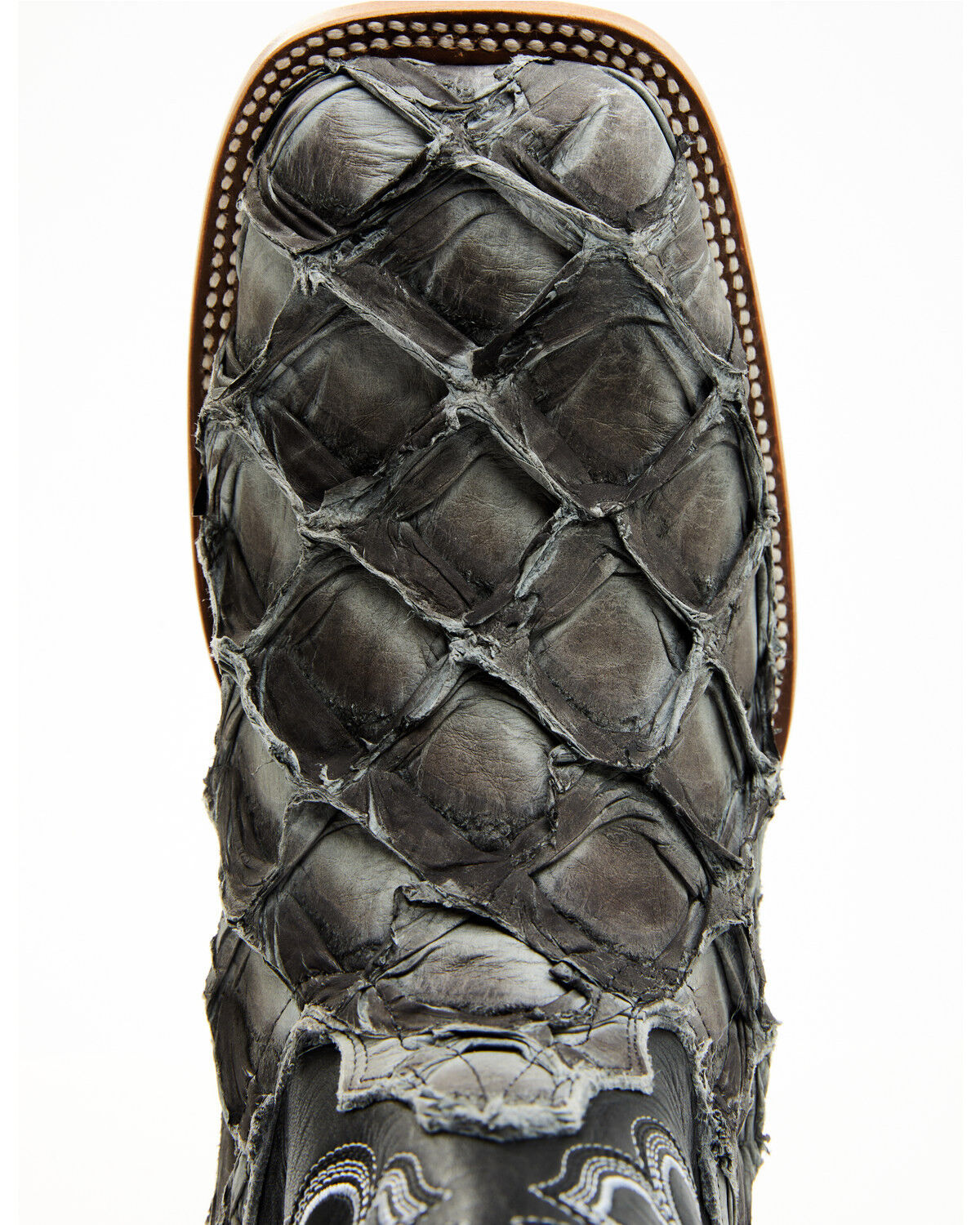 Image #6 - Cody James Men's Exotic Pirarucu Western Boots - Broad Square Toe, Grey, hi-res
