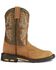 Image #2 - Ariat Boys' WorkHog® Western Boots - Round Toe, Aged Bark, hi-res