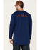Image #4 - Hawx Men's FR Graphic Long Sleeve Work T-Shirt, Blue, hi-res