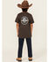 Image #3 - Levi's Little Boys' 517 Pearson Dark Wash Bootcut Stretch Denim Jeans , Blue, hi-res