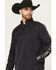 Image #2 - RANK 45&reg; Men's Hungup Windbreaker Hooded Pullover, Black, hi-res